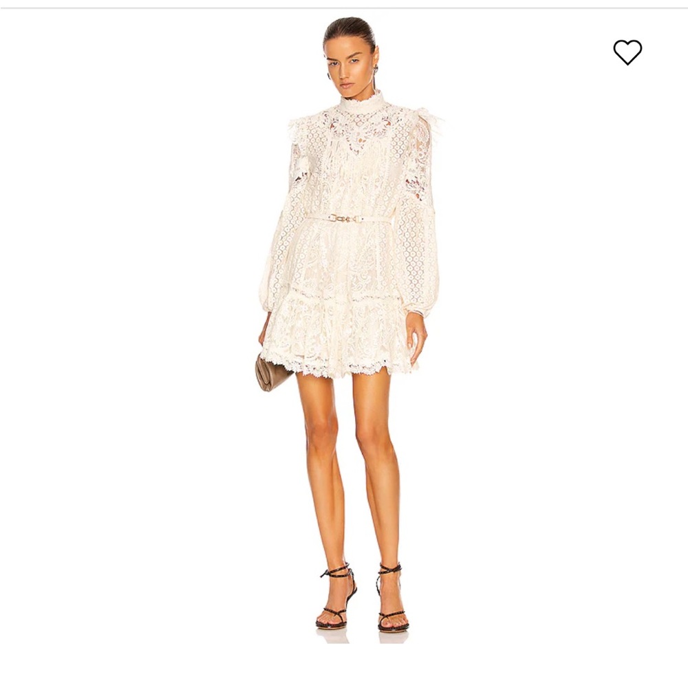Zimmermann Concert Textured Lace Mini Dress